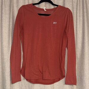 Under Armour Women's Long Sleeve Top in Rust